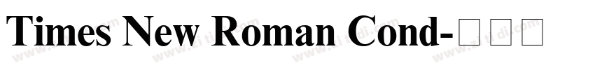 Times New Roman Cond字体转换